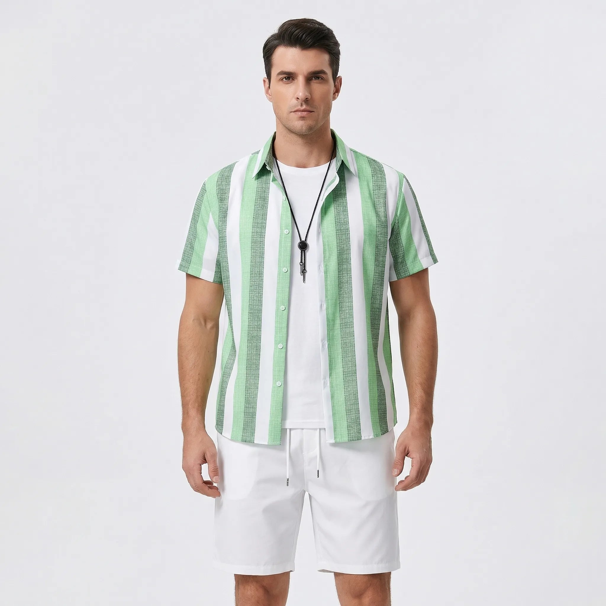 Nordspur | Havano Printed Short Sleeve Shirt And Shorts Set