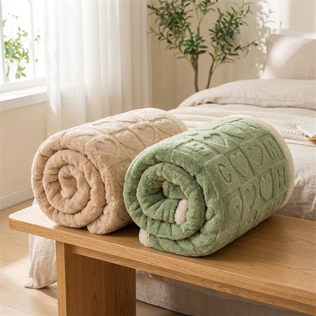 Nordspur | HeartHaven Plush Reversible Throw Blanket