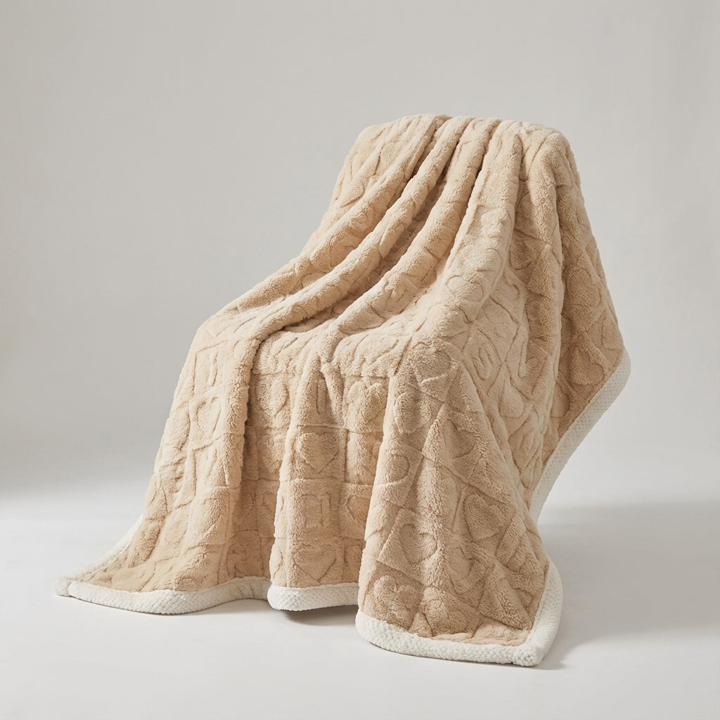 Nordspur | HeartHaven Plush Reversible Throw Blanket