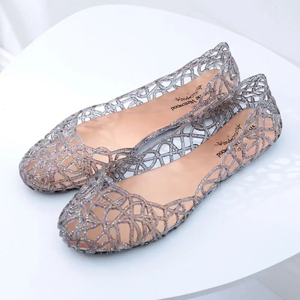 Nordspur | Jellies Flat Glitter Jelly Sandals