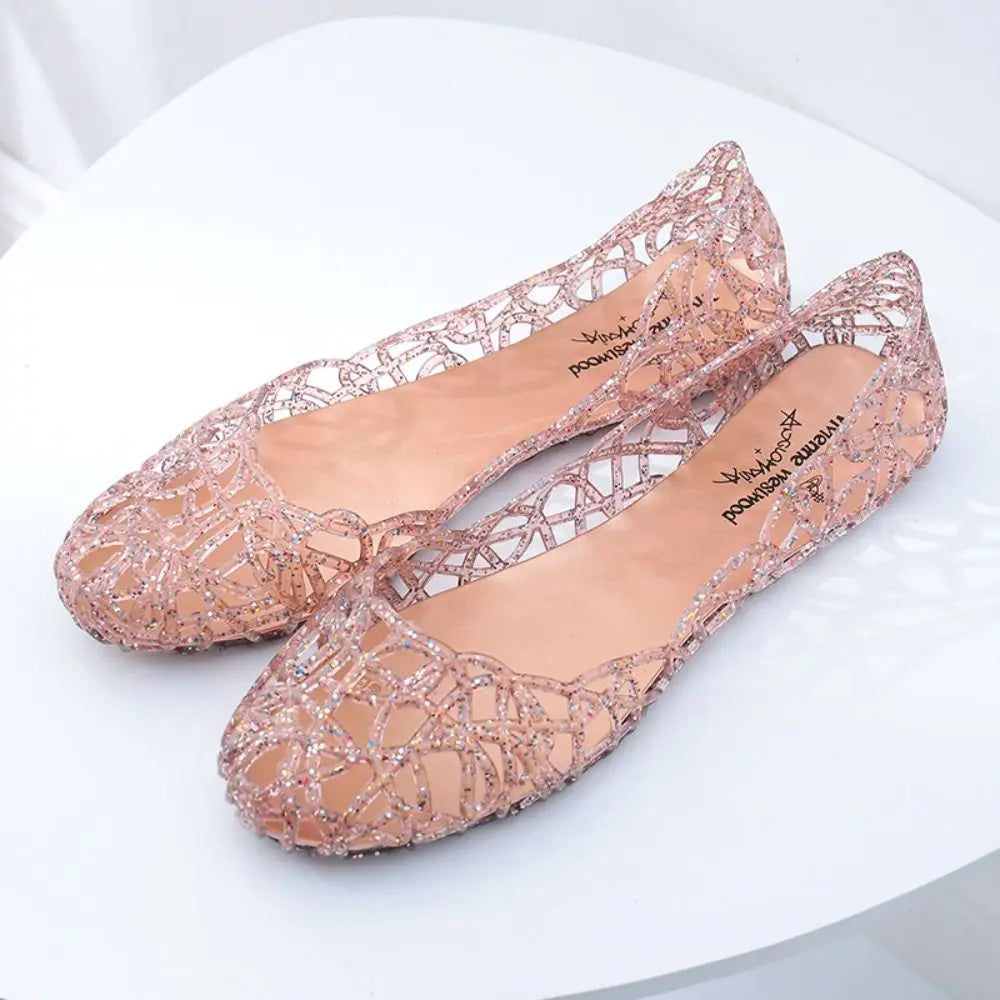 Nordspur | Jellies Flat Glitter Jelly Sandals