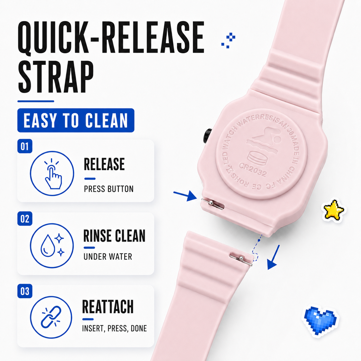 Nordspur | Kids LED Digital Watch – Waterproof – Spaceman Design