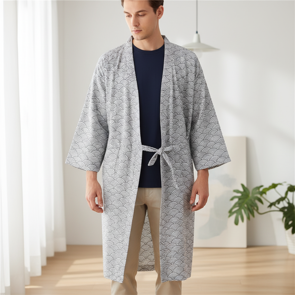 Nordspur | Kimonix Loose Hooded Robe With V Neck