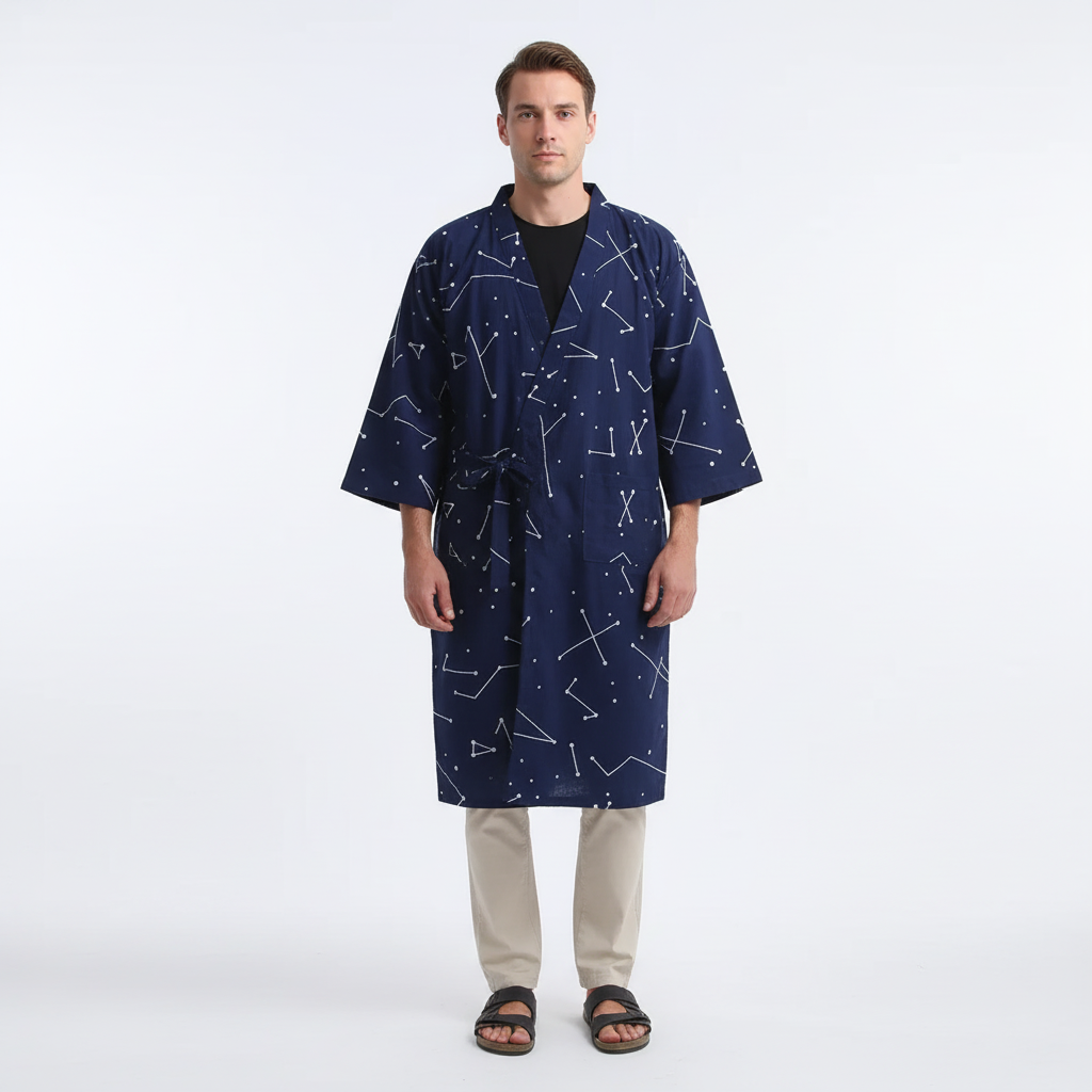 Nordspur | Kimonix Loose Hooded Robe With V Neck