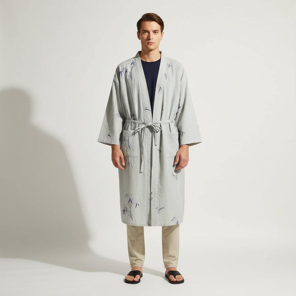 Nordspur | Kimonix Loose Hooded Robe With V Neck