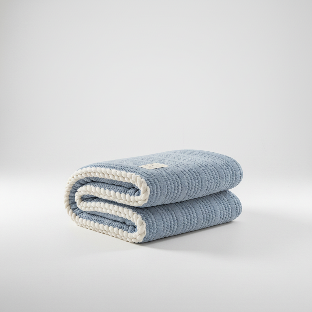Nordspur | Knit Coral Fleece Throw