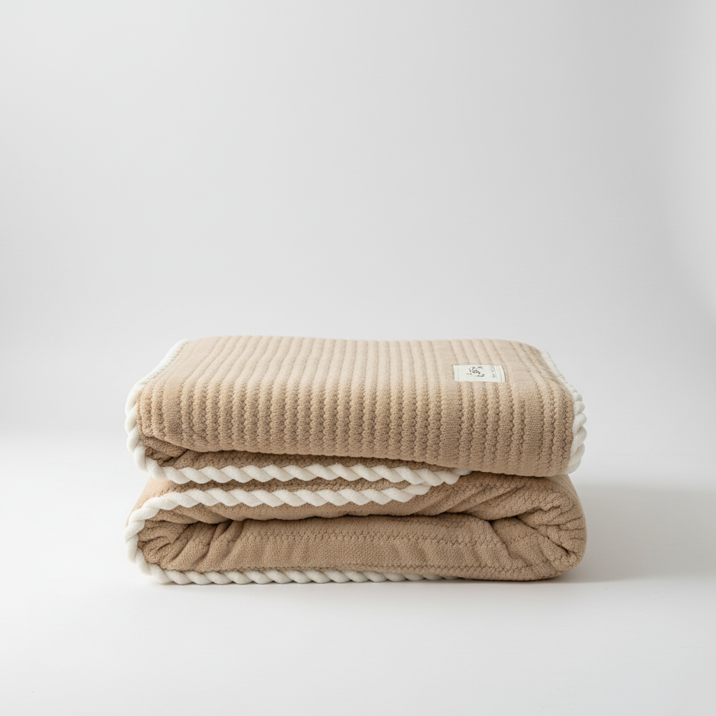 Nordspur | Knit Coral Fleece Throw