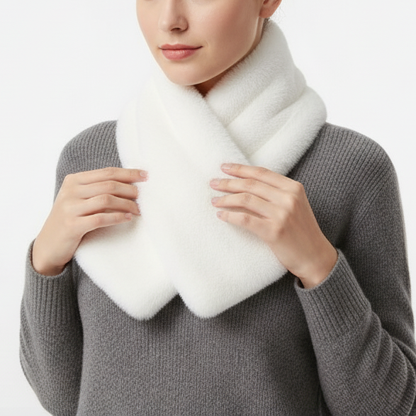 Nordspur | Knit Faux Rabbit Fur Scarf
