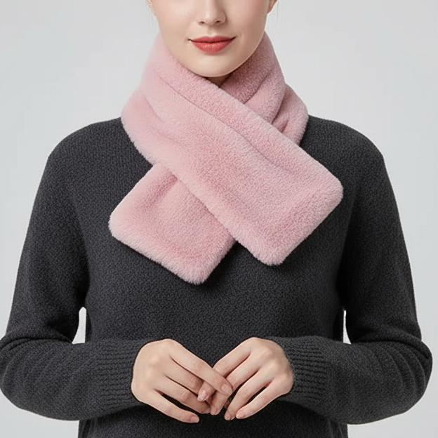 Nordspur | Knit Faux Rabbit Fur Scarf