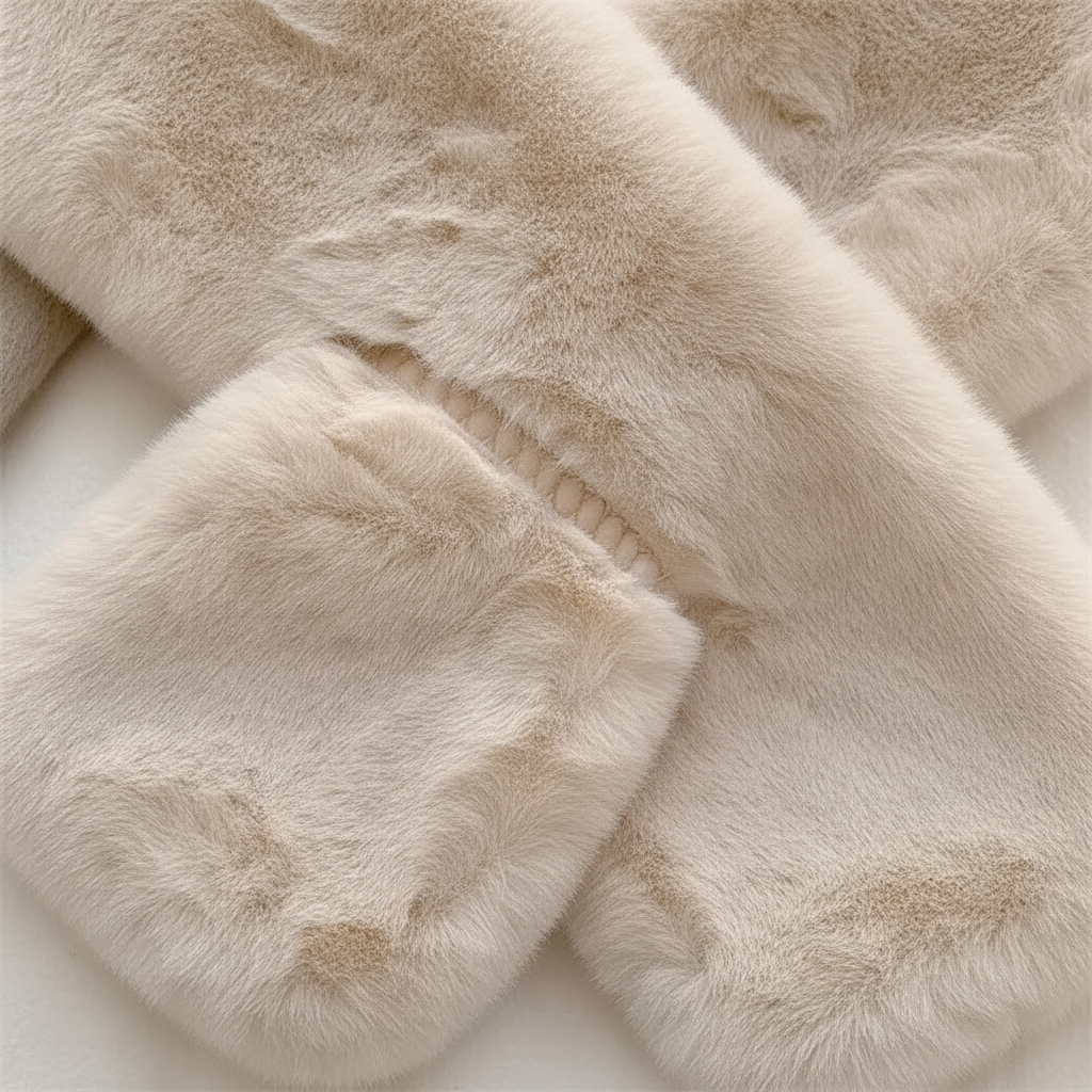 Nordspur | Knit Faux Rabbit Fur Scarf