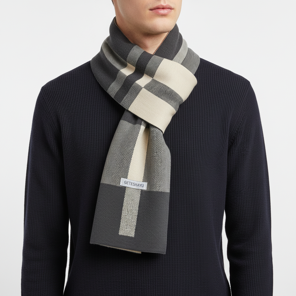 Nordspur | Knit Patchwork Winter Scarf