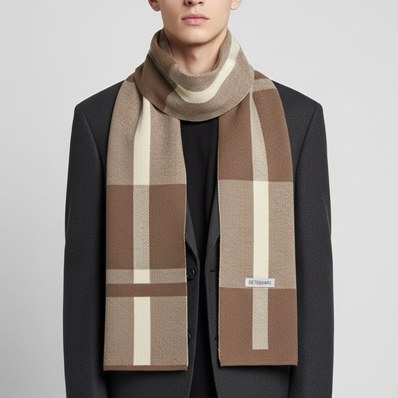 Nordspur | Knit Patchwork Winter Scarf