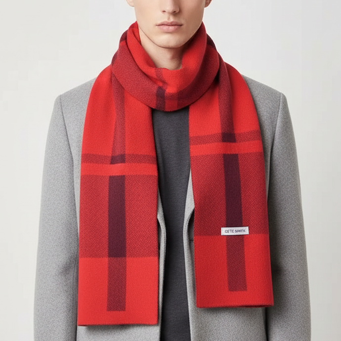 Nordspur | Knit Patchwork Winter Scarf