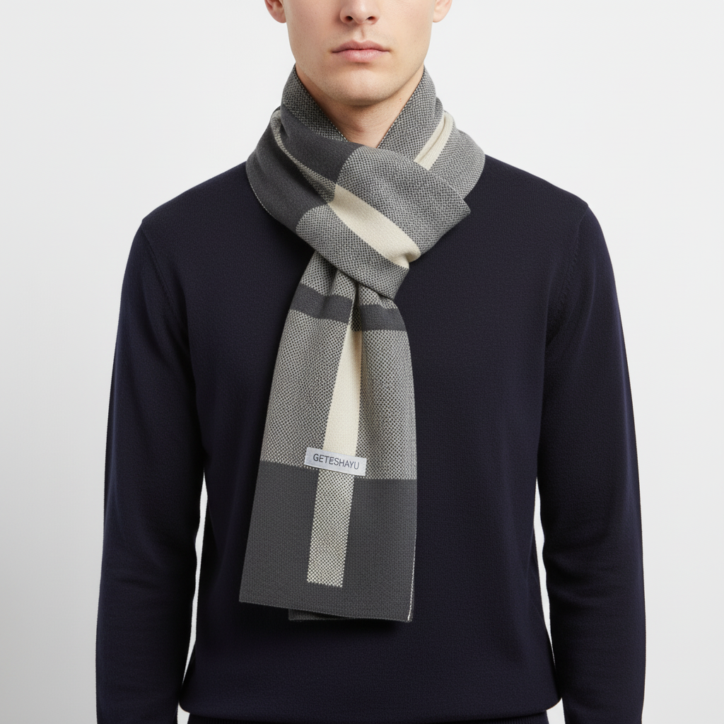 Nordspur | Knit Patchwork Winter Scarf
