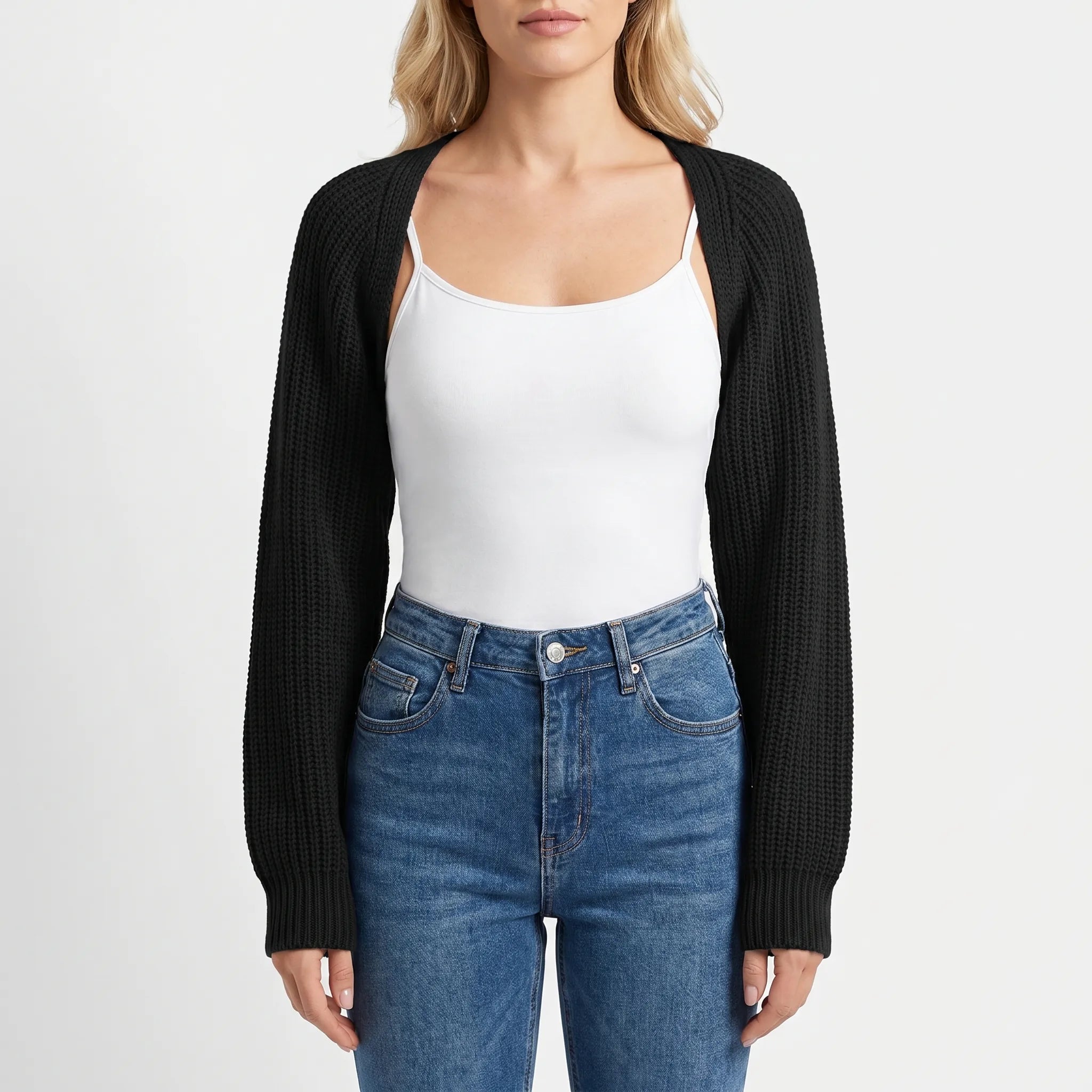 Nordspur | Knitra Ribbed Knit Cropped Bolero