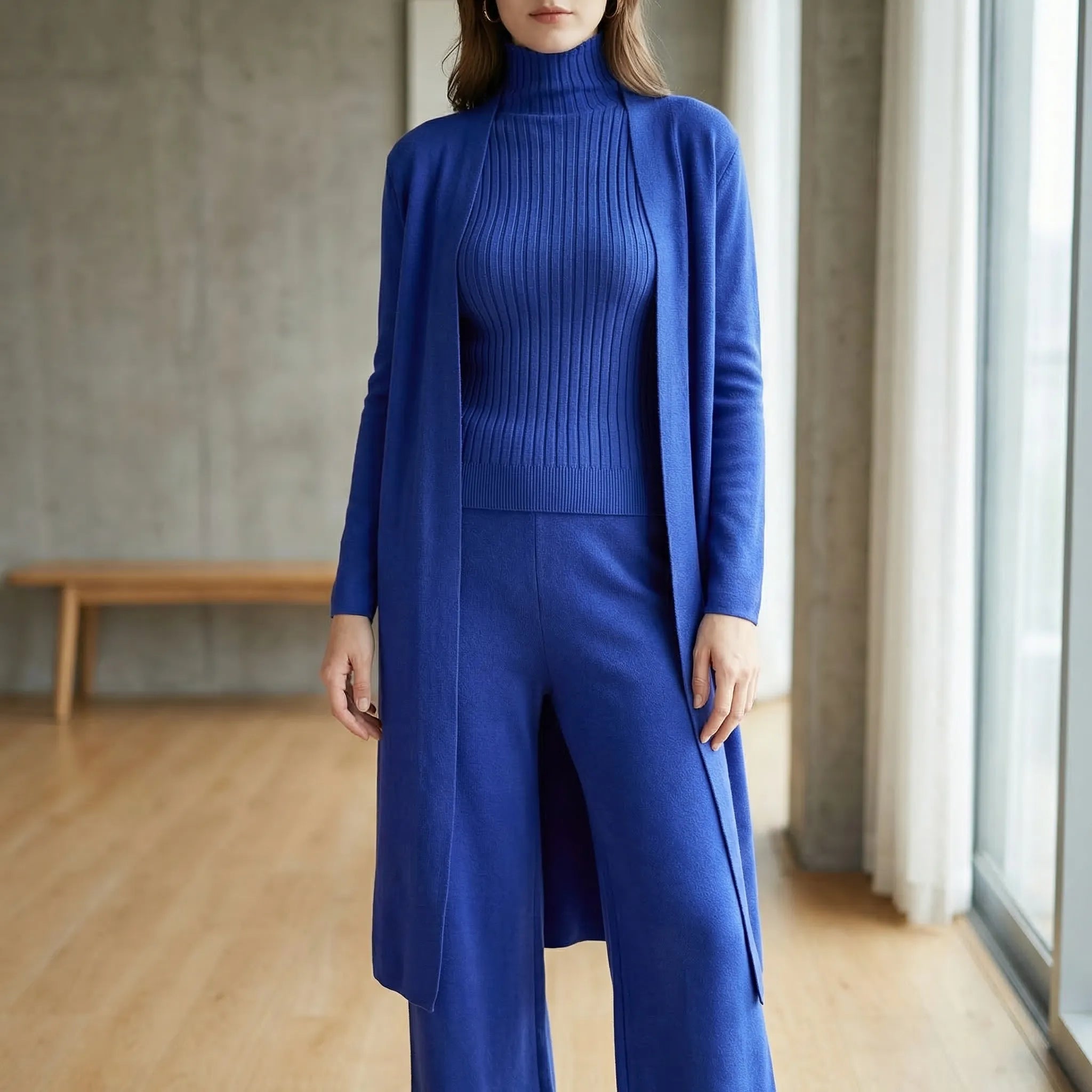 Nordspur | Knittara Knitted 3-Piece Cardigan And Trouser Set