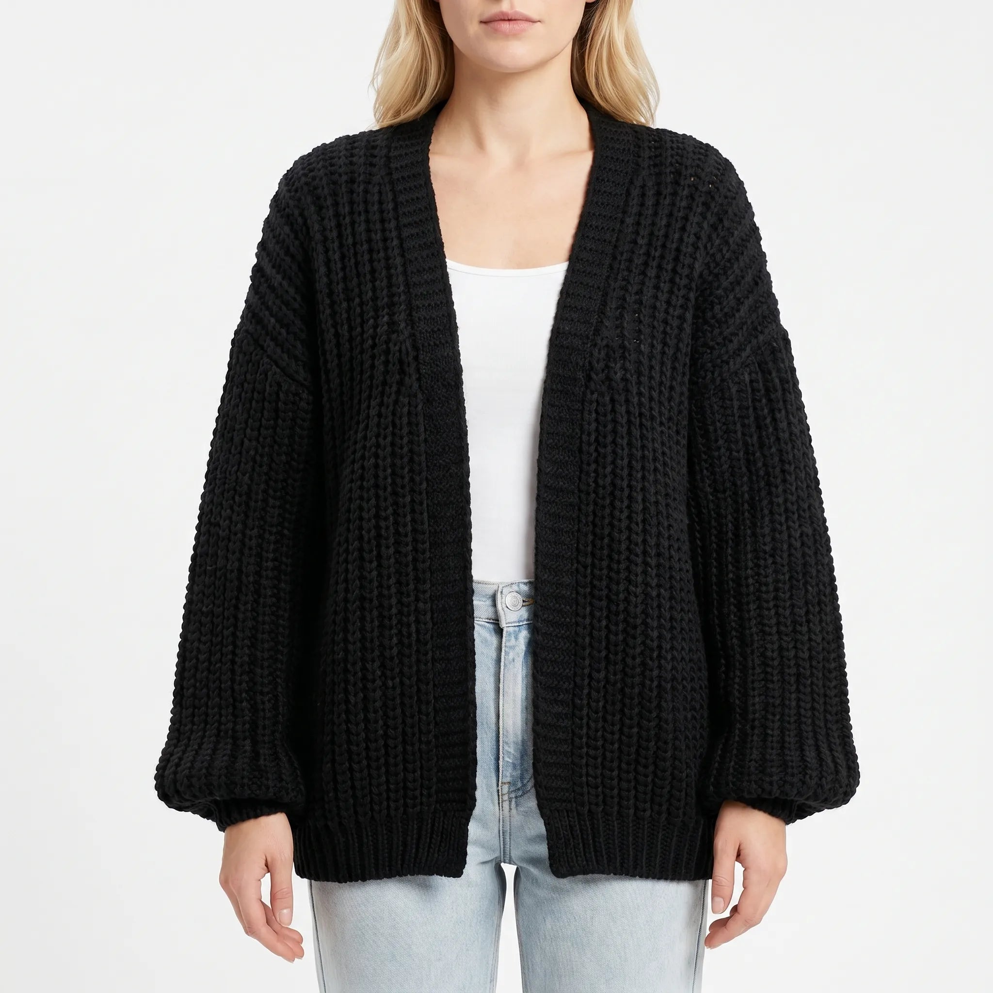 Nordspur | Knovara Chunky Knit Open Front Cardigan