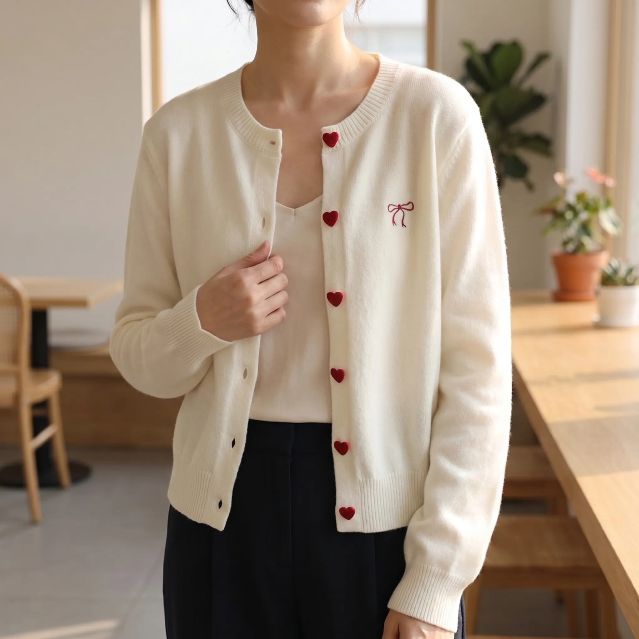 Nordspur | Kordea Crew Neck Knitted Cardigan