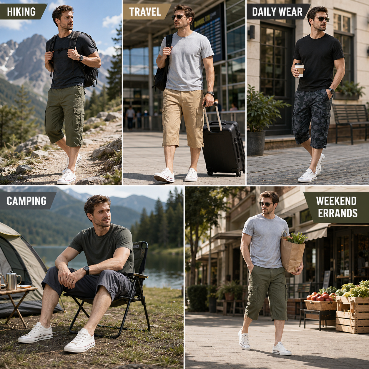Nordspur | Kortivar Long Length Cargo Shorts