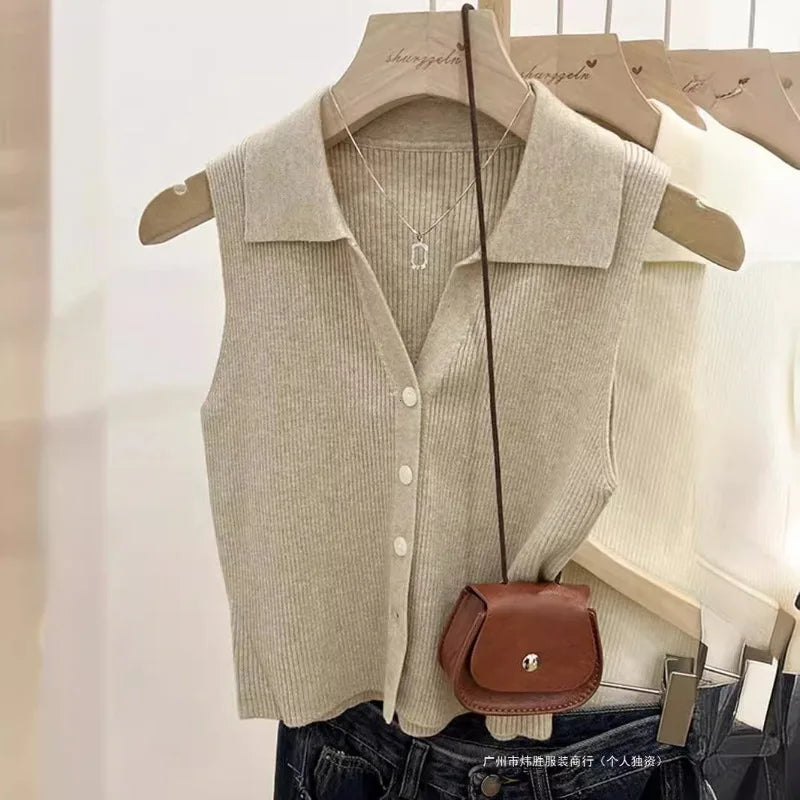 Nordspur | Korvelle Sleeveless Buttoned Knit Vest