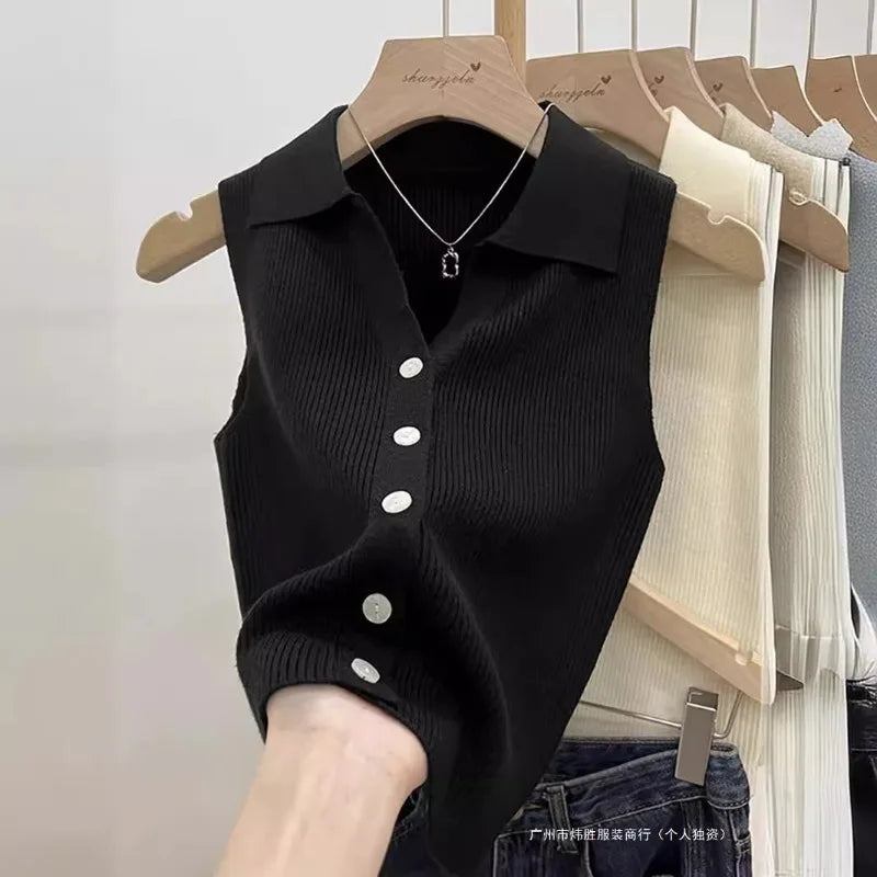 Nordspur | Korvelle Sleeveless Buttoned Knit Vest