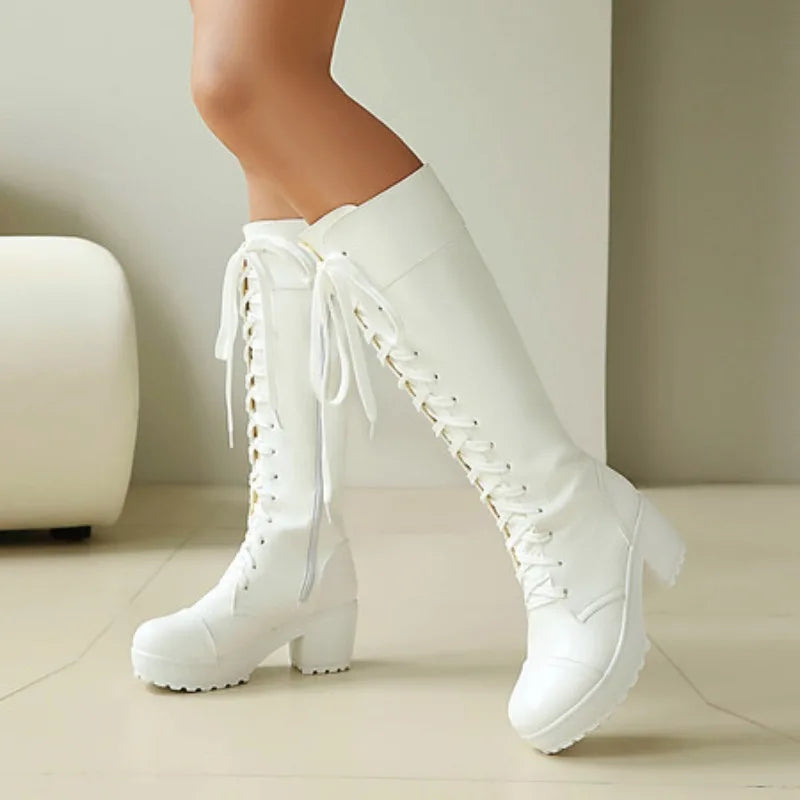 Nordspur | Koryntha Women's Chunky Heeled Knee Boots