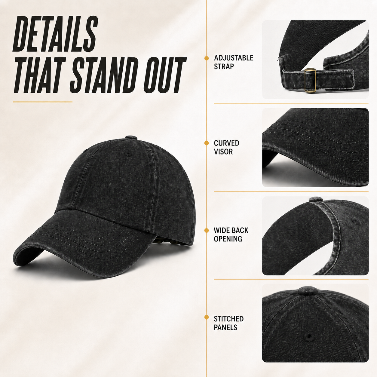 Nordspur | Kynetic Washed Backless Baseball Cap