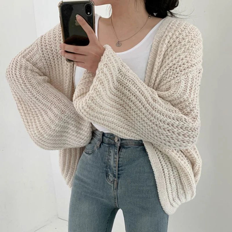 Nordspur | Lantriva Oversized Lantern Sleeve Cardigan