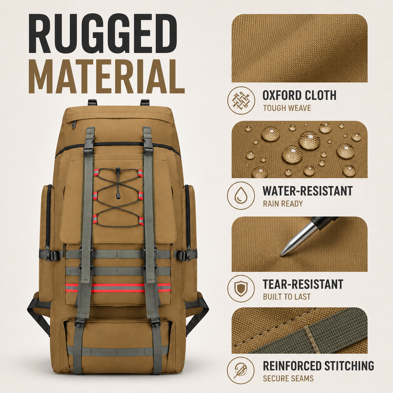 Nordspur | Large Capacity Hiking Backpack