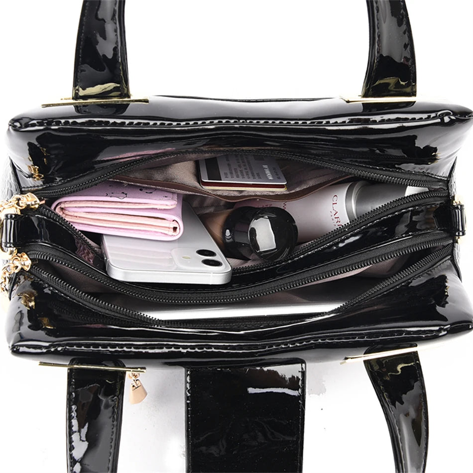 Nordspur | Large Patent Leather Tote