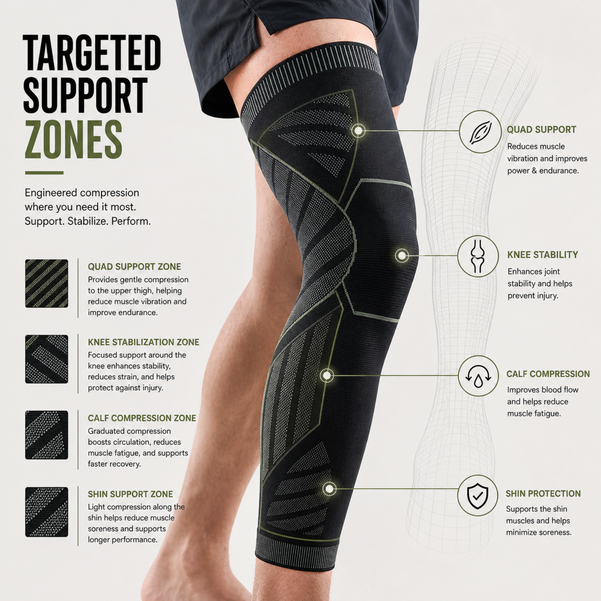 Nordspur | Leguardex Full Leg Compression Sleeve
