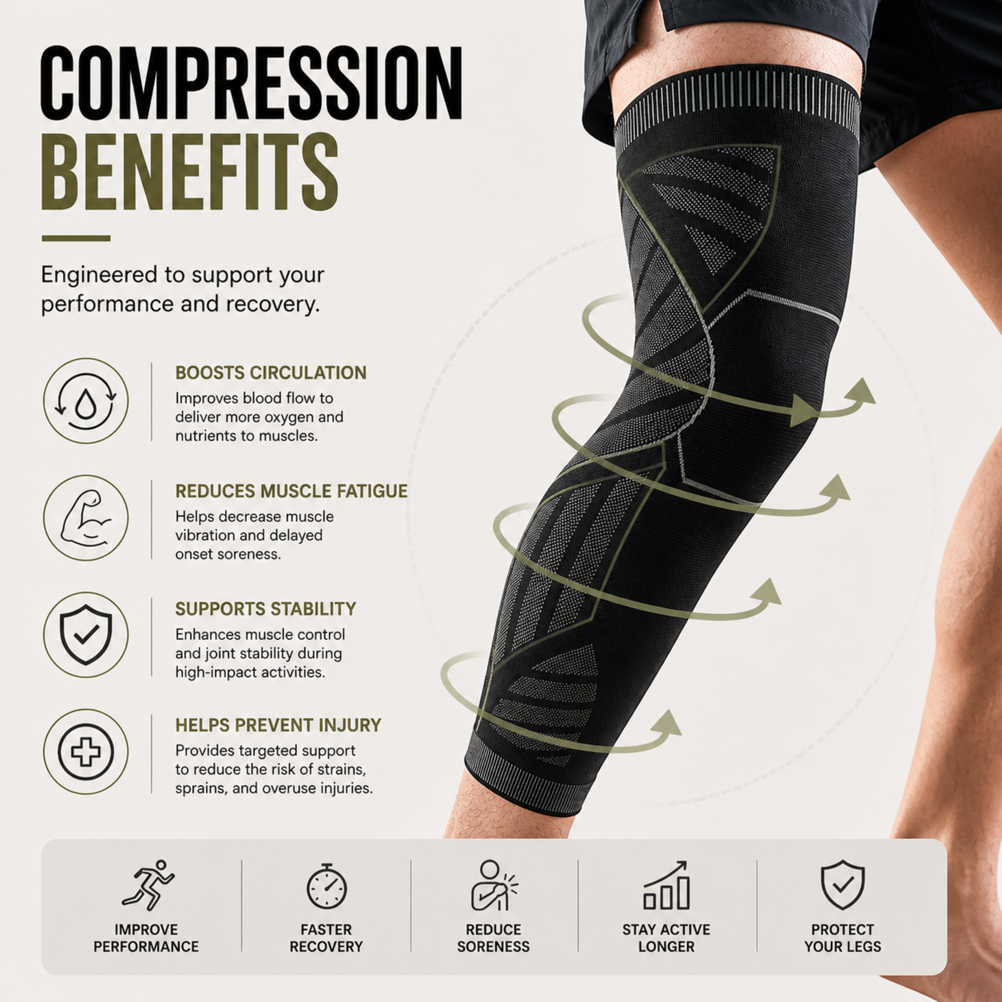 Nordspur | Leguardex Full Leg Compression Sleeve
