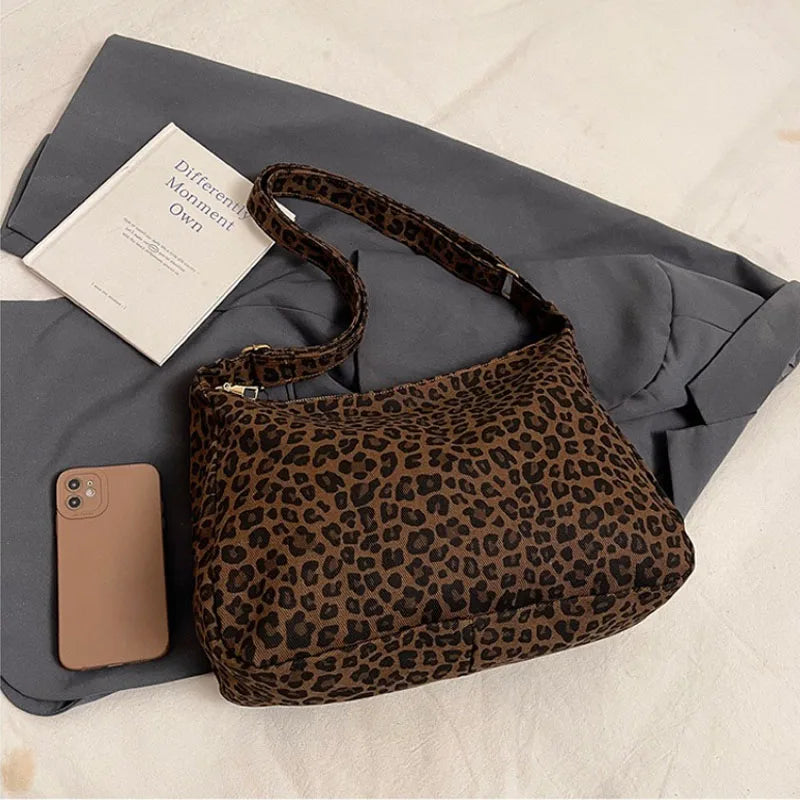Nordspur | Leopelle Large-Capacity Leopard Print Shoulder Bag