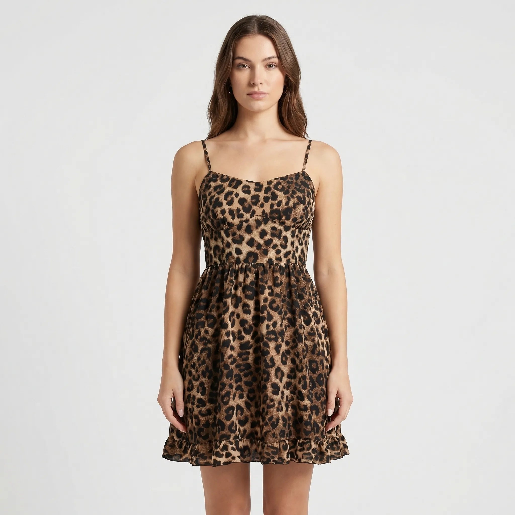 Nordspur | Leoprella Leopard Print A-Line Sun Dress
