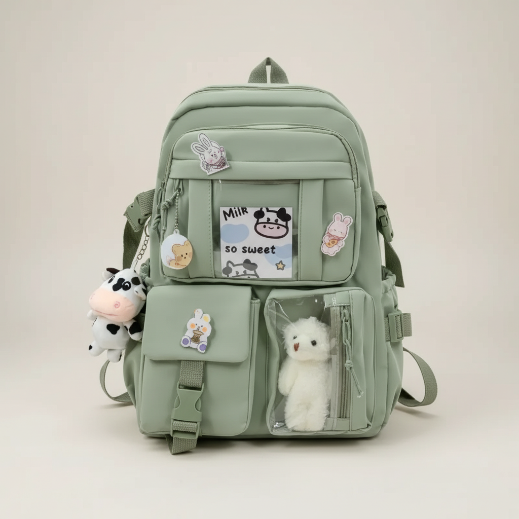 Nordspur | Lilacory Preppy Style Student Backpack