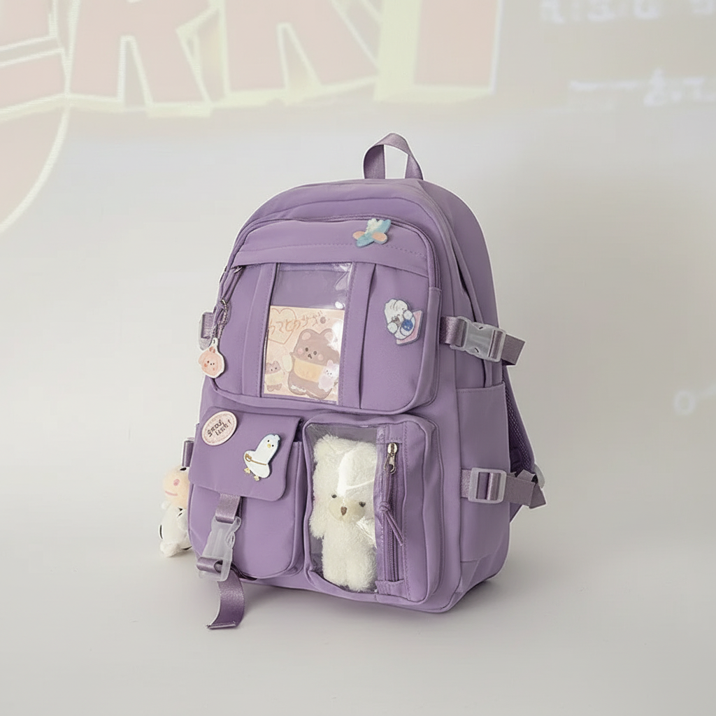 Nordspur | Lilacory Preppy Style Student Backpack