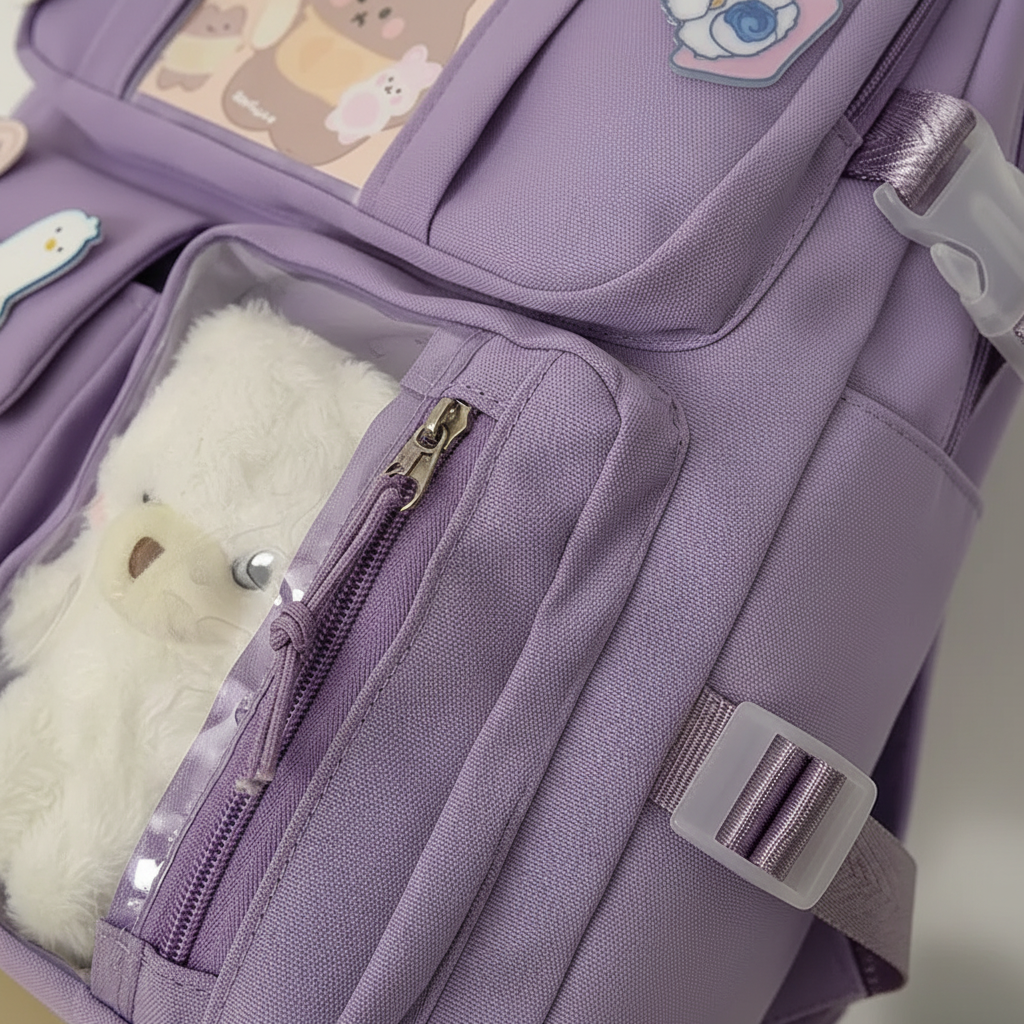 Nordspur | Lilacory Preppy Style Student Backpack
