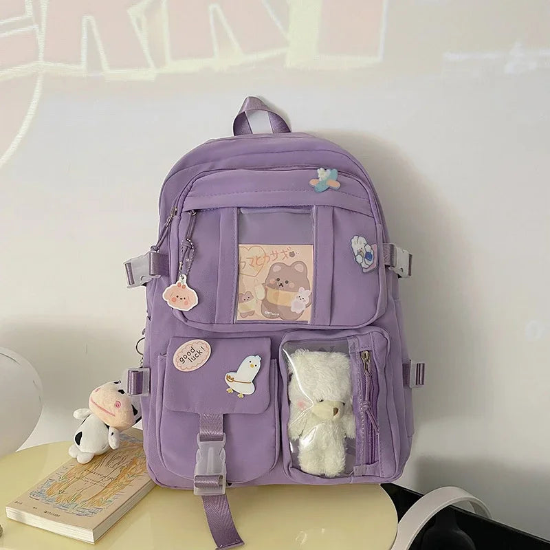 Nordspur | Lilacory Preppy Style Student Backpack