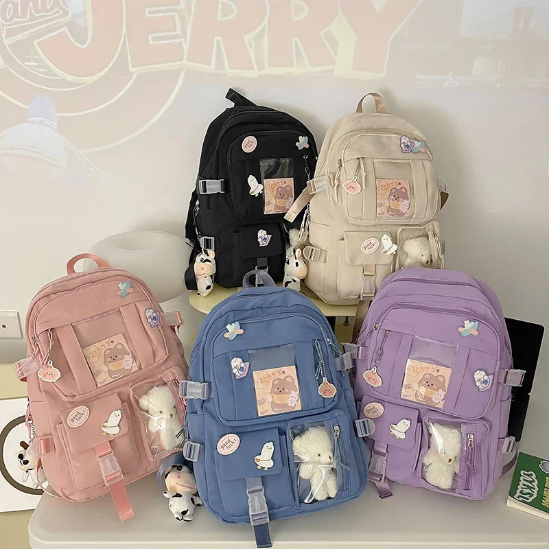 Nordspur | Lilacory Preppy Style Student Backpack