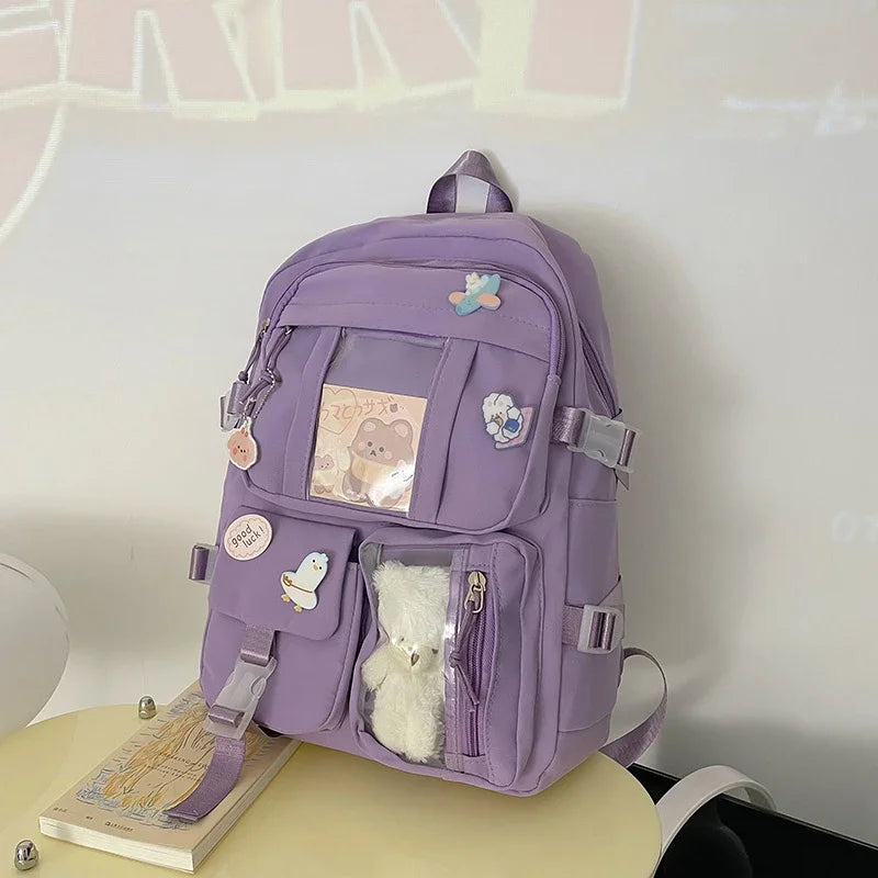 Nordspur | Lilacory Preppy Style Student Backpack