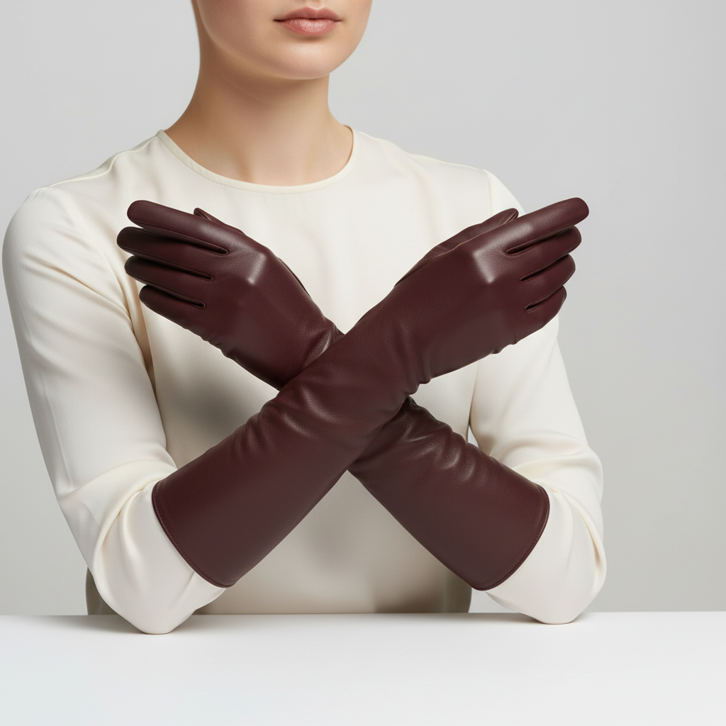Nordspur | Long Sheepskin Leather Gloves