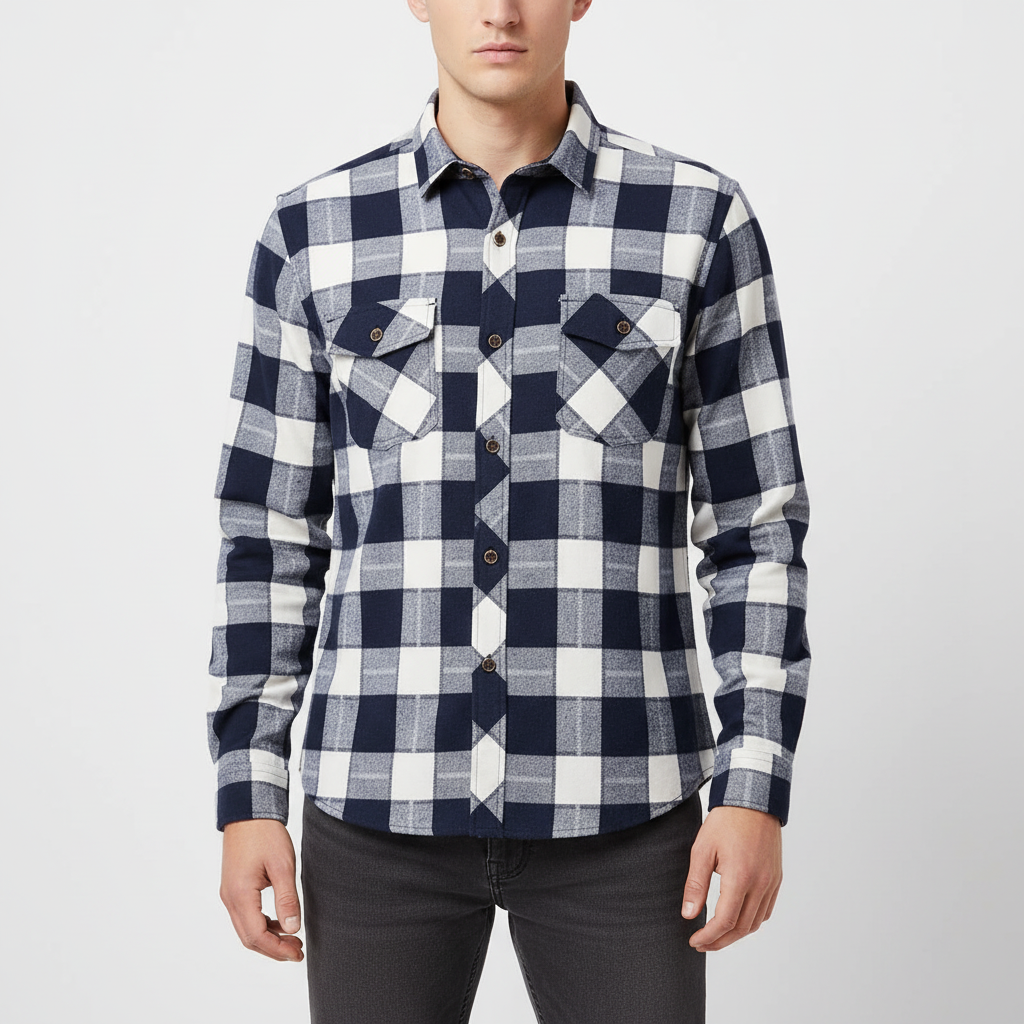 Nordspur | Long Sleeve Cotton Blend Shirt