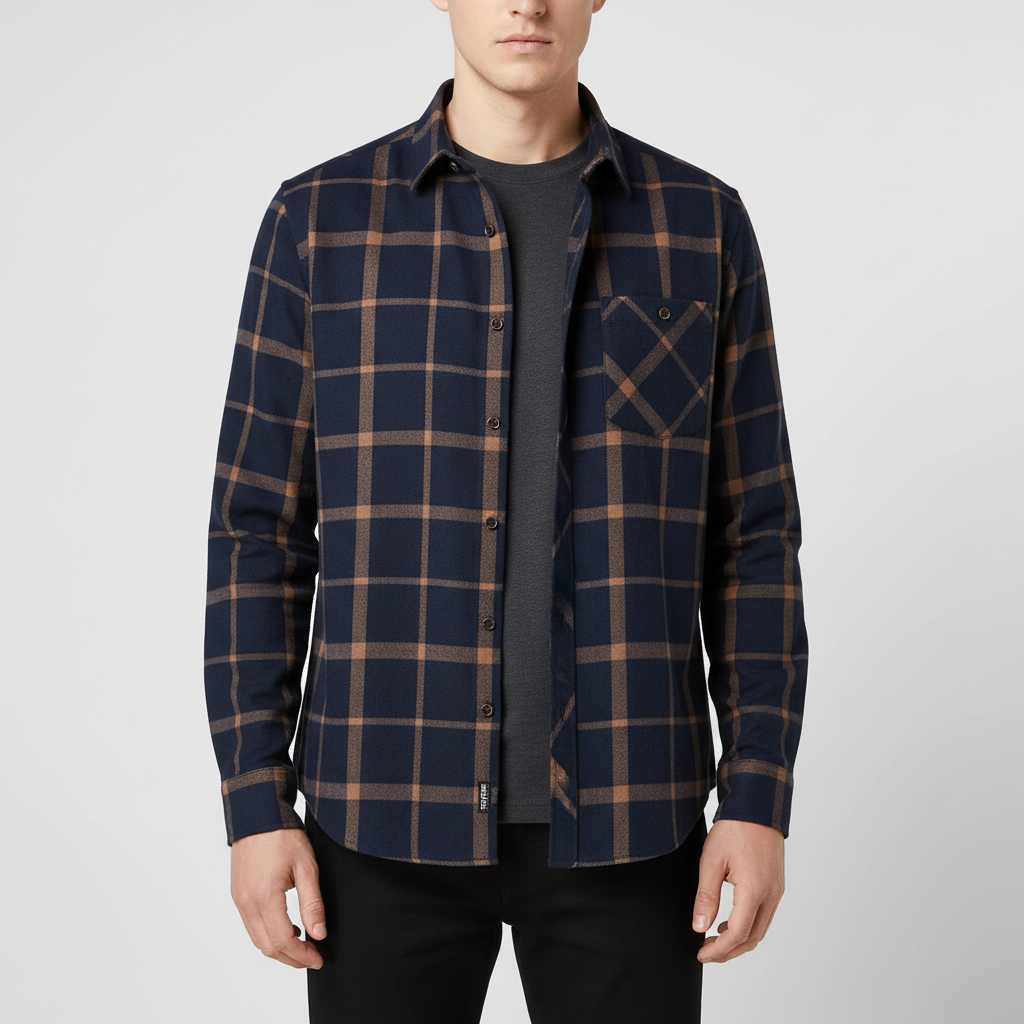 Nordspur | Long Sleeve Cotton Blend Shirt