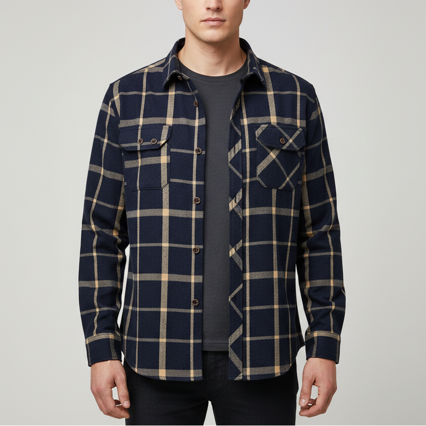 Nordspur | Long Sleeve Cotton Blend Shirt