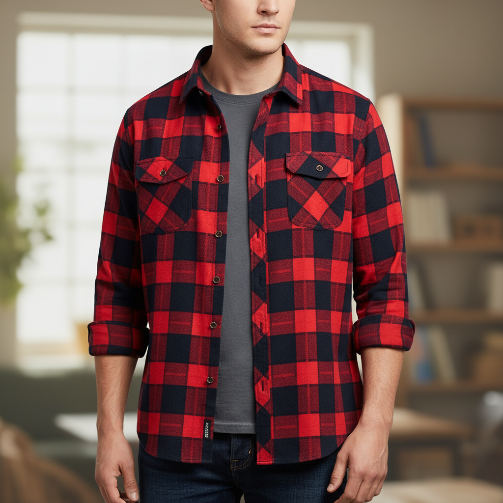 Nordspur | Long Sleeve Cotton Blend Shirt