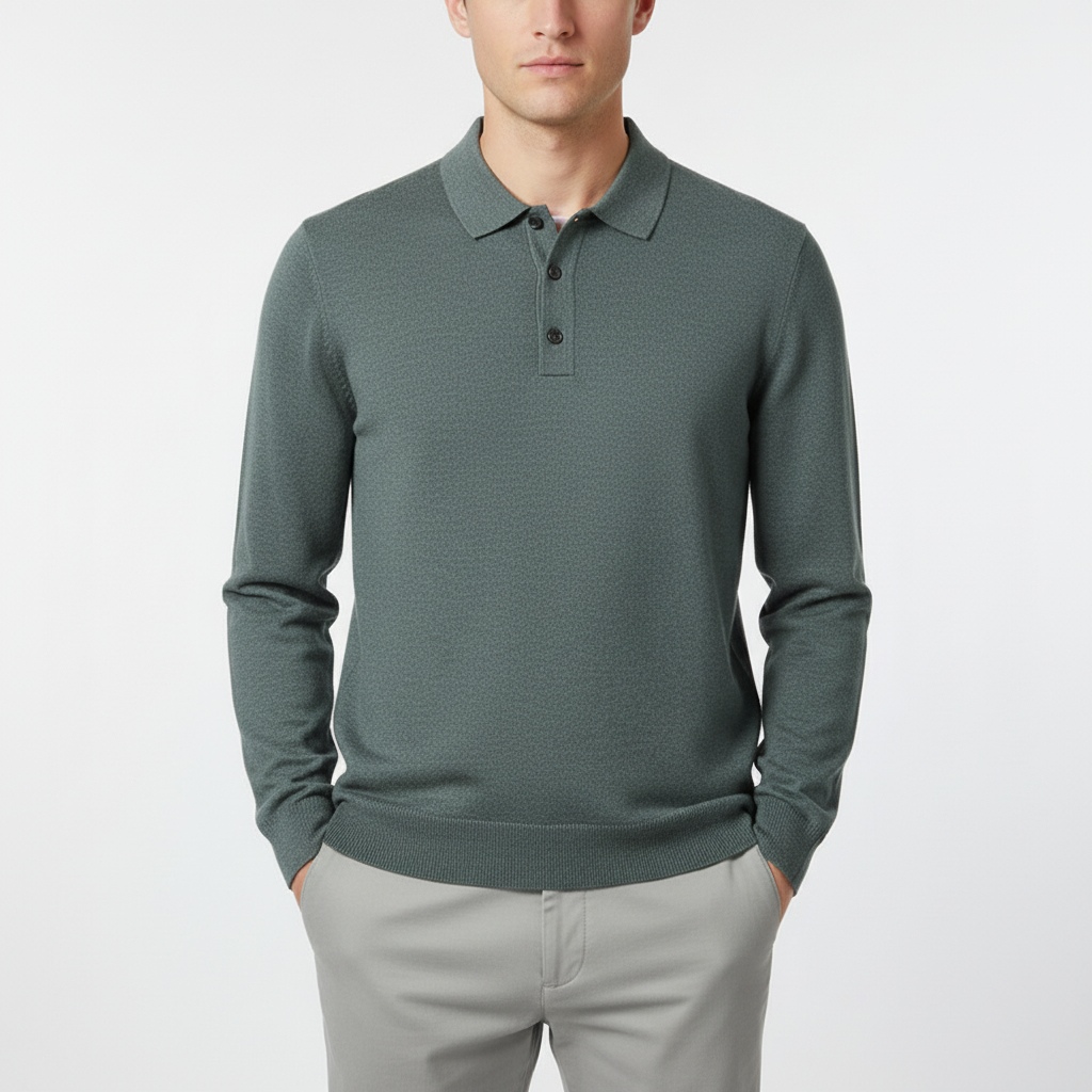 Nordspur | Long Sleeve Knit Polo