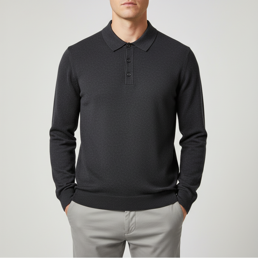 Nordspur | Long Sleeve Knit Polo