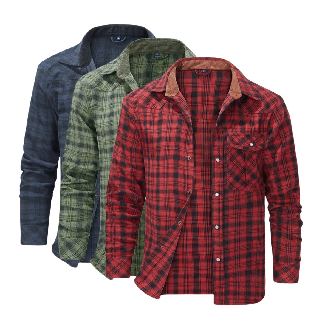Nordspur | Long Sleeve Plaid Flannel Shirt