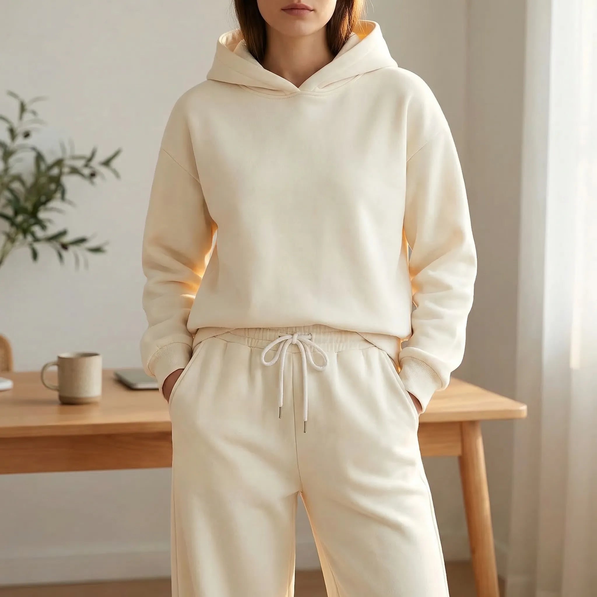 Nordspur | Loundrex Hooded Pullover And Wide-Leg Trouser Set