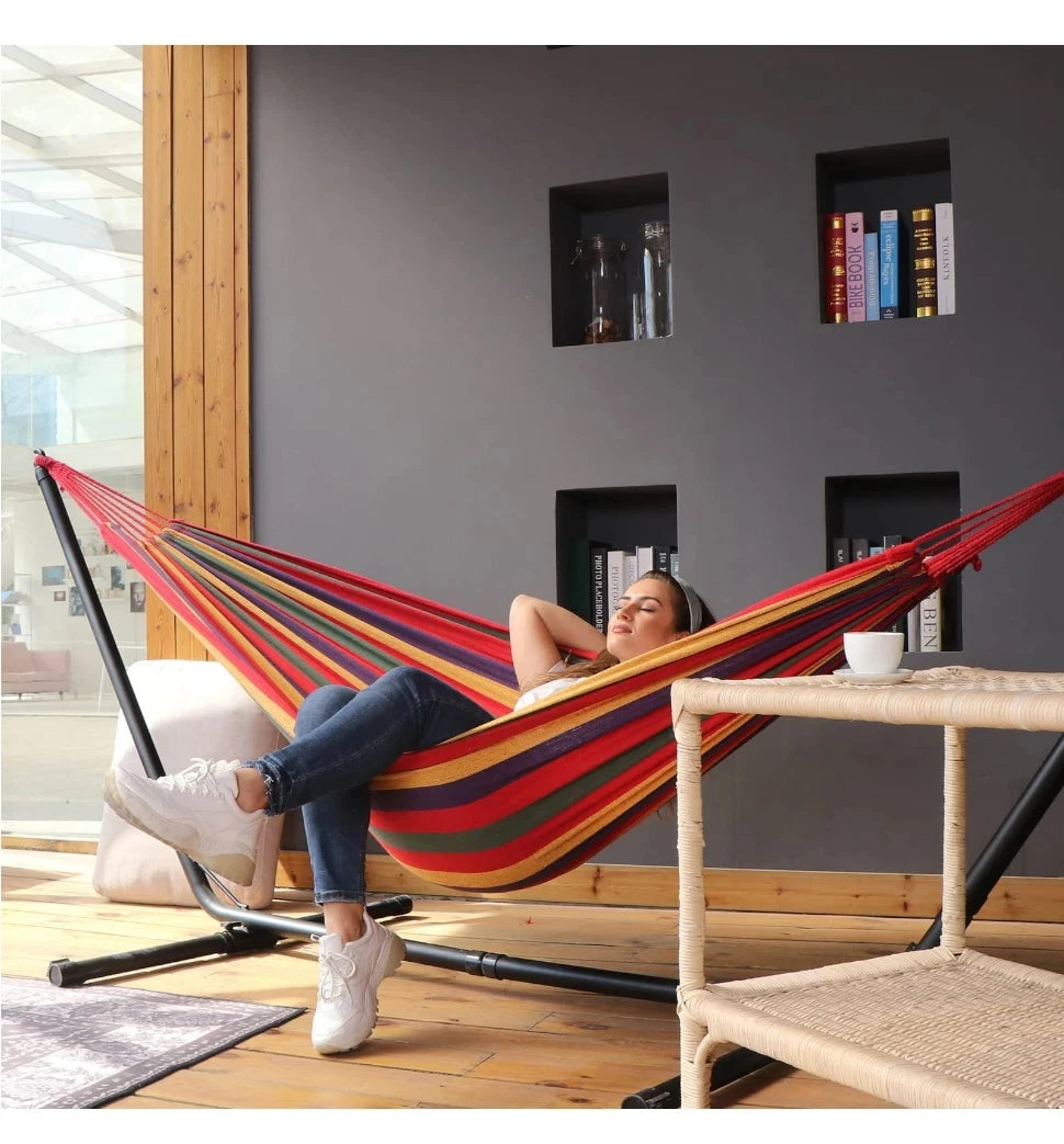 Nordspur | Loungeo Striped Portable Outdoor Hammock